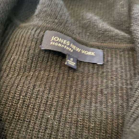 Jones New York Black Utility Jacket with Gold Details- Womens size Small-113 - Picture 2 of 3